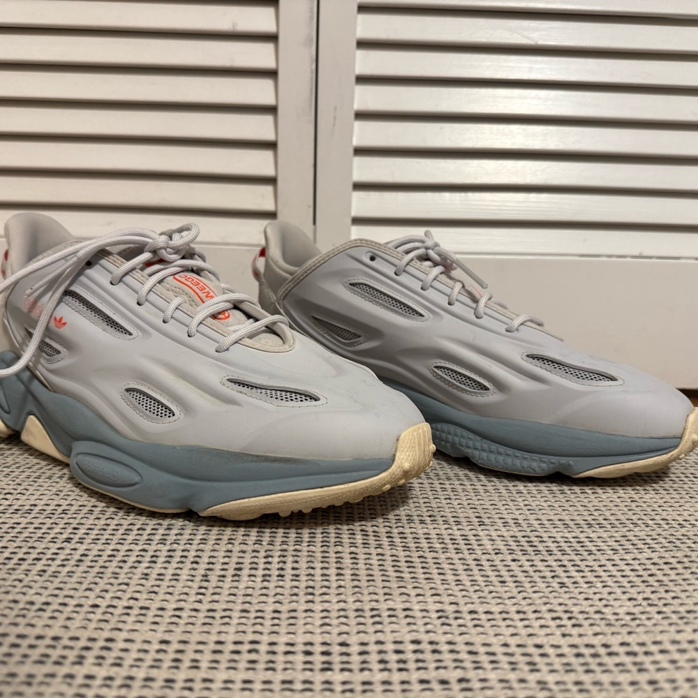 Adidas Gray and Blue Sneakers